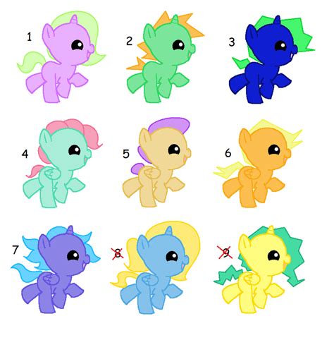 MLP Baby ponies 5 pt CLOSED by EwyAdopts on DeviantArt