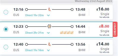 What's the London to Birmingham train price? - Railsmartr.co.uk