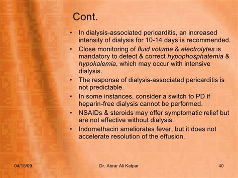 Uremic Pericarditis