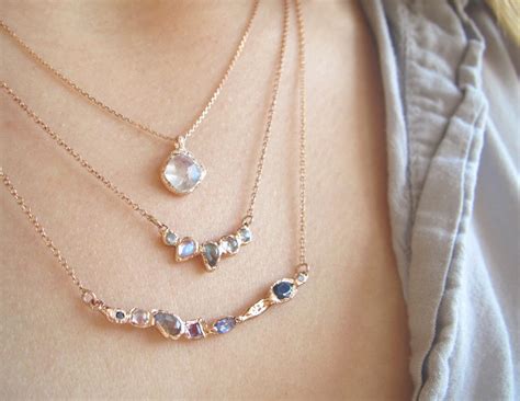 Mini Cove Moonstone Necklace – Misa Jewelry