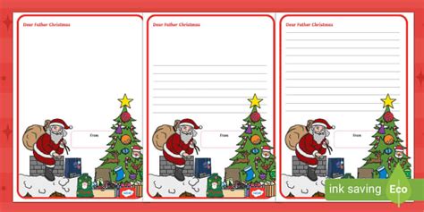 FREE! - Christmas Letter Template - Writing with Twinkl