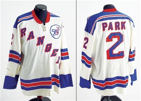 1975-76 Brad Park New York Rangers Last Game Worn Jersey