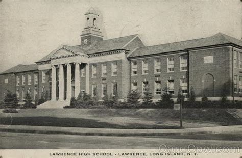 Lawrence High School New York Postcard