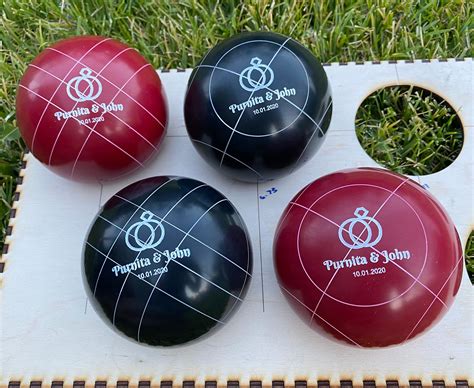 Personalized Bocce Ball Set 100mm Triumph Competition | Etsy