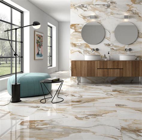 Create a Luxurious and Modern Ambiance with Marble-Effect Tiles