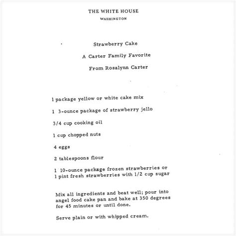 Rosalynn Carter's Strawberry Cake Recipe Stands the Test of Time