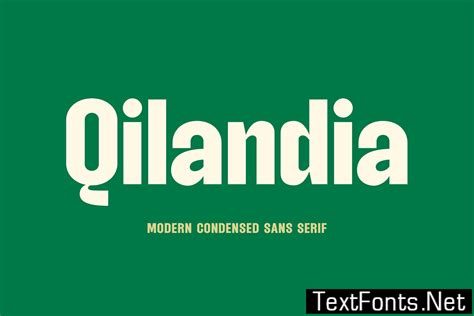 Qilandia - Modern Condensed Sans Serif VMADFAY