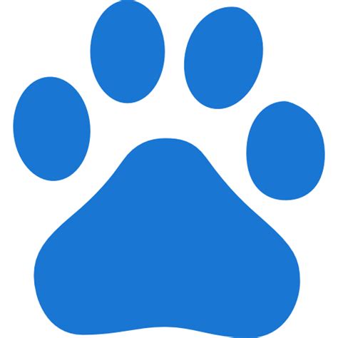 Blue Dog Paw Logo