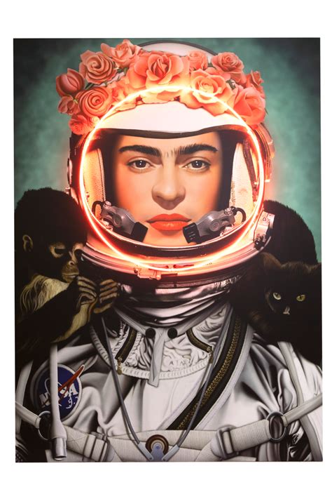Frida Kahlo Neon Wall Art - Andrew Martin Space Girl Frida | OROA