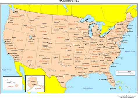 United States Political Map With Capitals