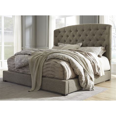 Ashley Furniture Gerlane King Upholstered Bed in Graphite | King ...