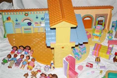 DORA THE EXPLORER TALKING PLAY HOUSE 66 PCS POOL DOLLS VAN PET FURNITURE NURSERY | #1817083089