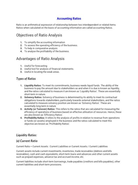 Ratio Analysis | PDF | Revenue | Debt