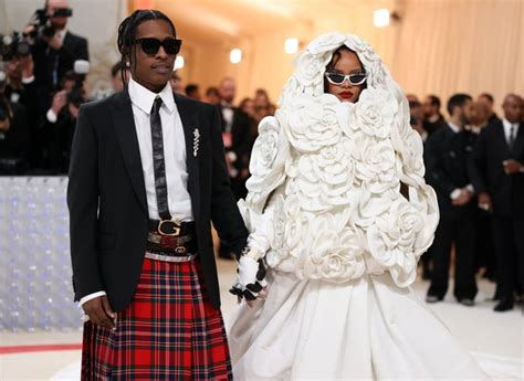 Rihanna and ASAP Rocky at the 2023 Met Gala | Rihanna Met Gala 2023 ...