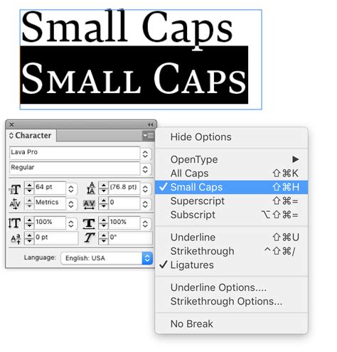 Typotheque: Where are the Small Caps in OpenType fonts?