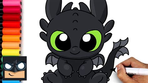 How To Draw Toothless | How To Train Your Dragon - YouTube