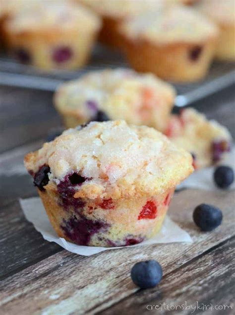 Heavenly Blueberry Cherry Muffins