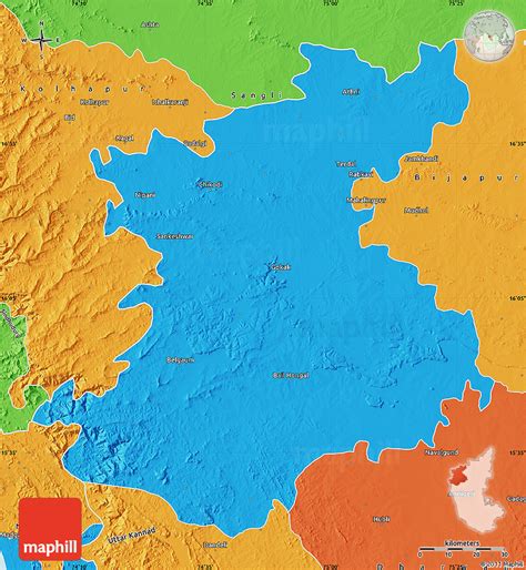 Political Map of Belgaum