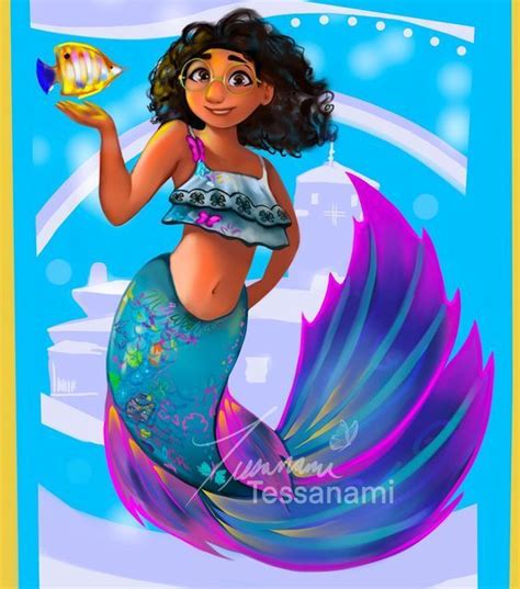 Tessanami on Instagram: "Mirabel as a mermaid from encanto. # ...