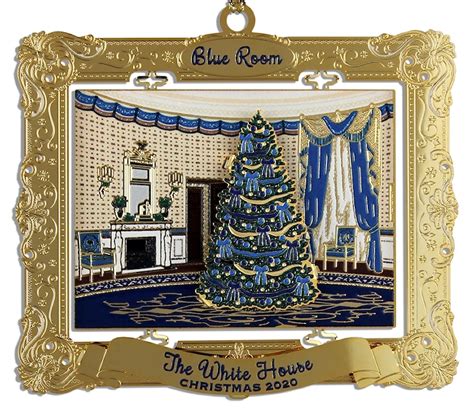 2020 Annual White House Holidays Christmas Ornament: The Blue Room