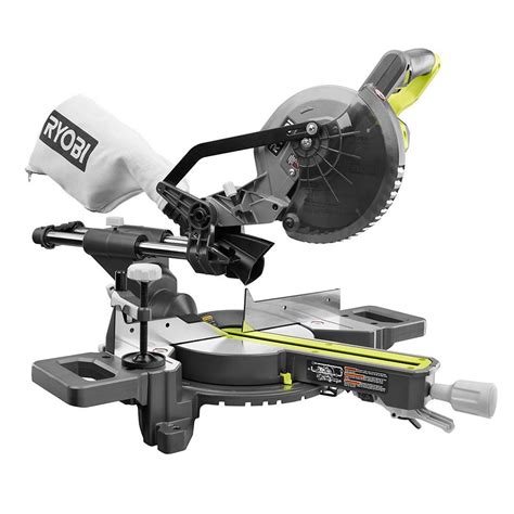 RYOBI 18V ONE+ 7 1/4" Cordless Sliding Mitre Saw (Tool-Only) | The Home ...