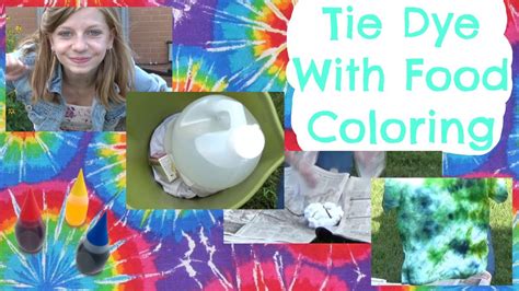 Tie Dye With Food Coloring | OMMyGoshTV - YouTube