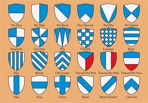 Heraldic Shield Shapes 92788 Vector Art at Vecteezy