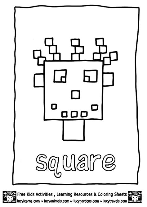 Square coloring pages