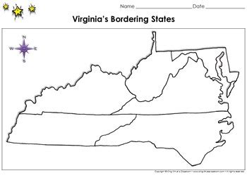 Virginia Bordering States Map - Map Of Rose Bowl