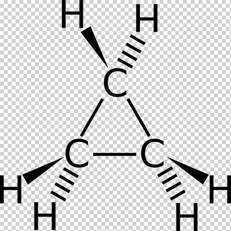 Ciclopropano, cicloalcano, molécula, compuesto alicíclico ...