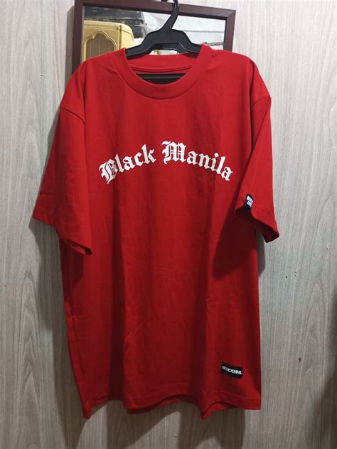 Black Manila Clothing "Loved or Feared" Red, Men's Fashion, Tops & Sets ...