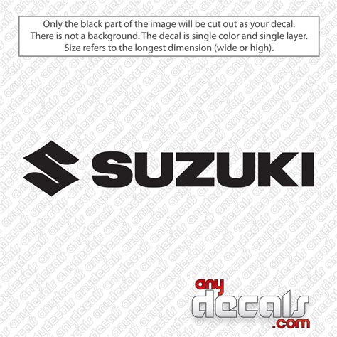 Suzuki Logo Decal Sticker - AnyDecals.com