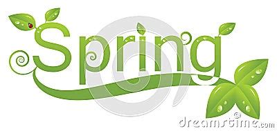 Spring Logo Design Stock Photography - Image: 13350112