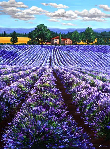 Lavender Summer II - 48x36 - Lavender Field Painting of Provence France ...