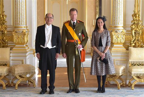 Grand Duke Henri Receives Five Ambassadors