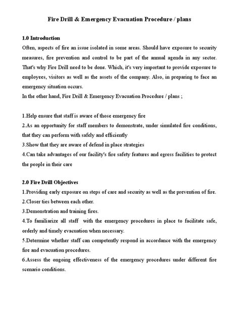 Fire Drill & Emergency Evacuation Procedure | Firefighting | Emergency ...