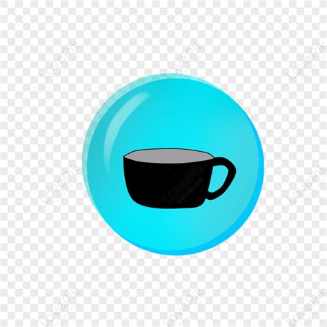 Coffee Cup Icon, Button Icon, Blue Icon, Black Coffee PNG Hd Transparent Image And Clipart Image ...