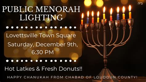 Menorah Lightings | www.jewishloudoun.com