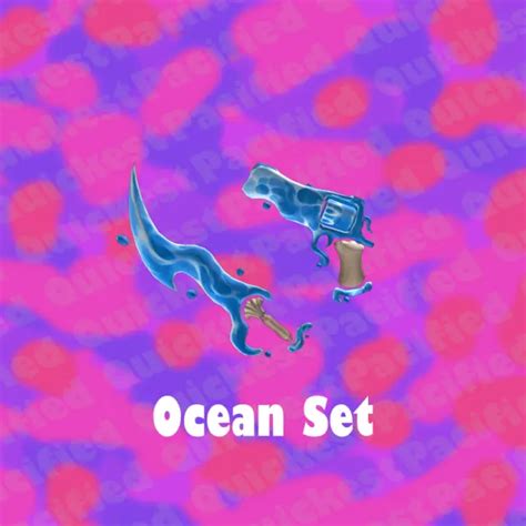 ROBLOX MURDER MYSTERY 2 MM2 Ocean Set Wave + Ocean Godly Knife and Guns $8.75 - PicClick