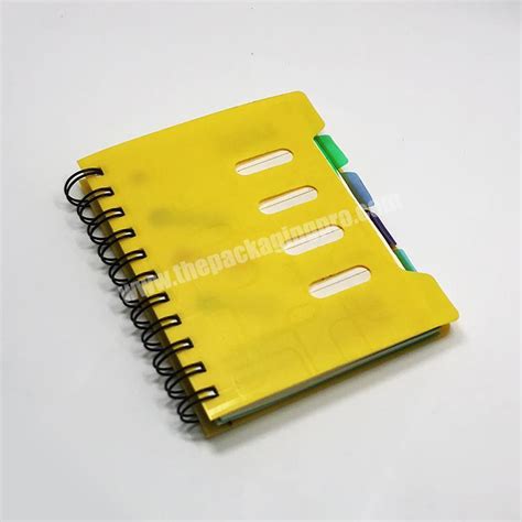 Cheap mini b4 size spiral pvc cover notebook printing