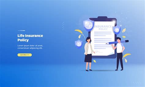 Premium Vector | Life insurance policy on illustration concept