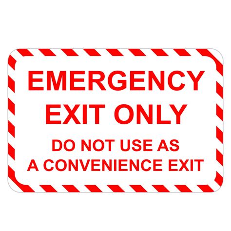 EMERGENCY EXIT ONLY - American Sign Company