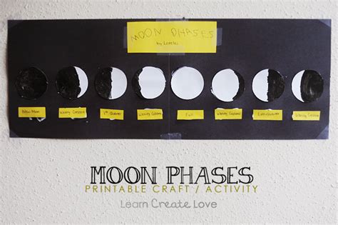 Printable Moon Phase Craft/Activity