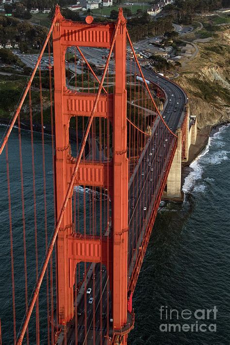 Golden Gate Bridge Aerial View Photograph by David Oppenheimer | Fine ...