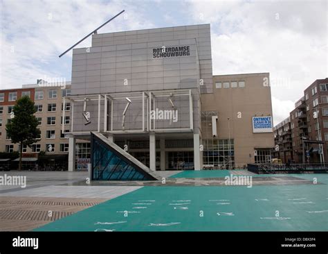 iMax Pathe cinema Schouwburgplein square Rotterdam Netherlands designed by Adriaan Gueze Stock ...