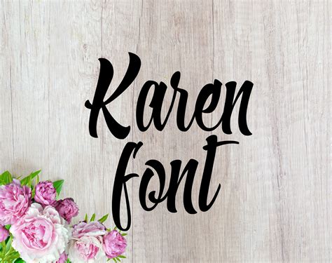 Karen font font cursive font svg font svg font otf svg fonts script ...