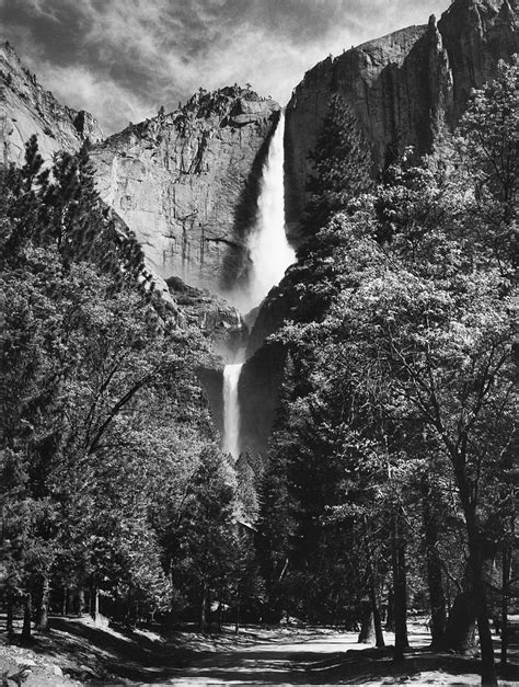 Ansel Adams - Yosemite Falls, Yosemite National Park, California years ...