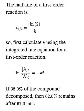 Half Life Equation First Order - slideshare