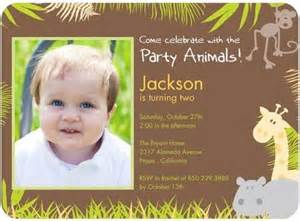 Party Jungle - Birthday Party Invitations - Good on Paper - Nutmeg - Brown : Front | Jungle ...