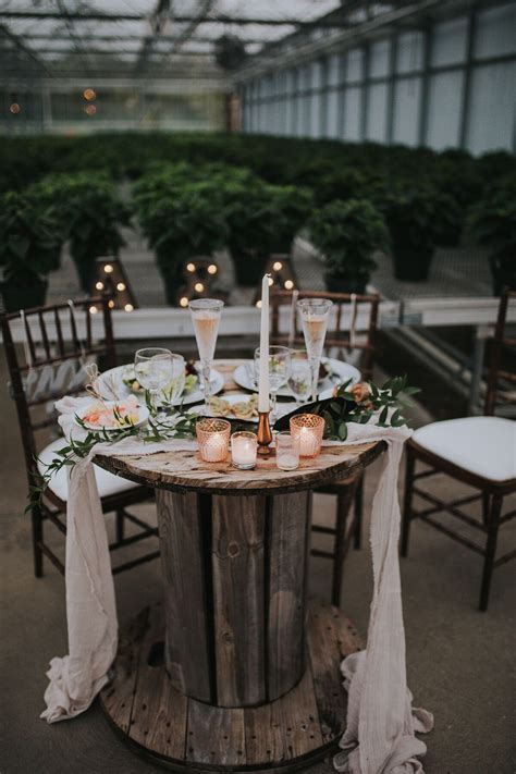 Rustic Round Sweetheart Table | Sweetheart table wedding, Round wedding tables, Wedding table ...